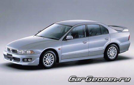 Mitsubishi Aspire & Galant (EA# EC#) 1996-2003 Body dimensions