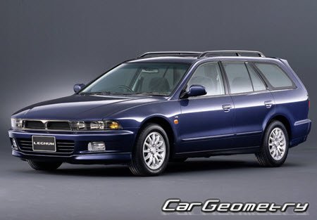 Mitsubishi Aspire & Galant (EA# EC#) 1996-2003 Body dimensions