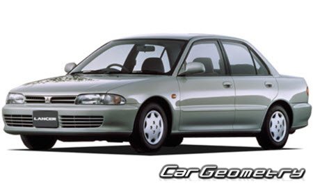 Mitsubishi Lancer & Mirage 1991-1995 Body dimensions