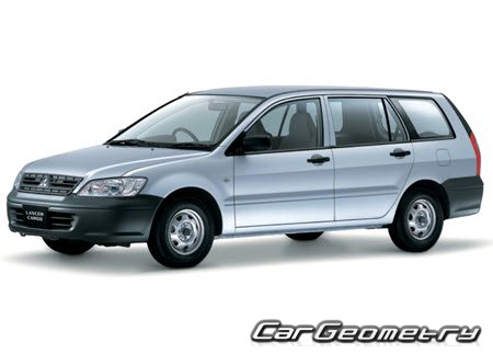 Mitsubishi Lancer Cargo (CS2V) 2002-2008 Body dimensions