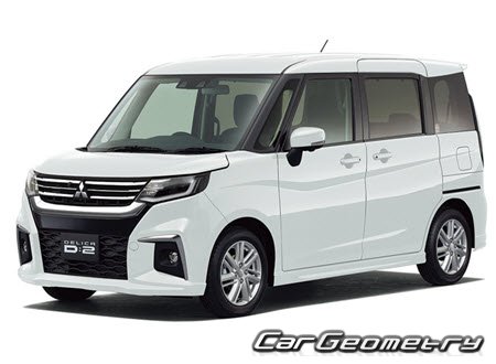 Mitsubishi Delica D:2 (MB37S) from 2021 Body dimensions