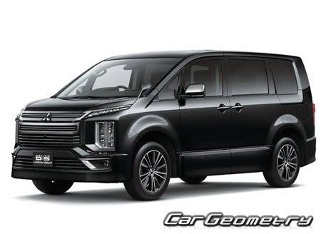 Mitsubishi Delica D:5 (CV1W) 2018-2026 Body dimensions