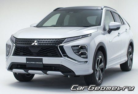 Mitsubishi Eclipse Cross PHEV (GL3) 2021-2025 Body dimensions