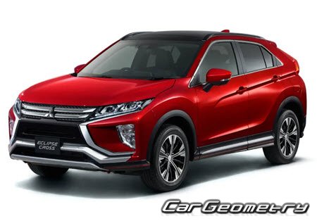 Mitsubishi Eclipse Cross (GK1W) 2018-2020 Body dimensions