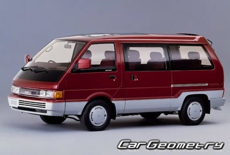 Nissan Largo & Vanette (GC22) 1985-1993 Body dimensions