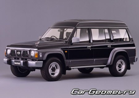 Nissan Safari (Y60) 1987-1997 Body dimensions