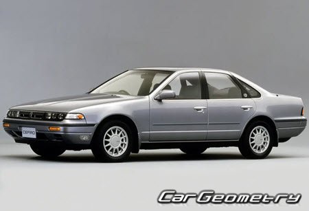 Nissan Cefiro (A31) 1988-1994 Body dimensions