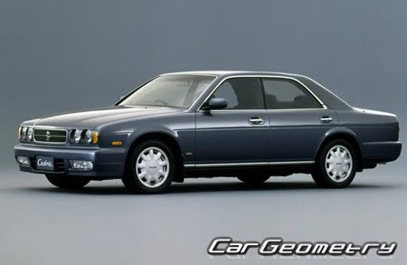 Nissan Cedric & Gloria (Y32) 1991-1995 Body dimensions