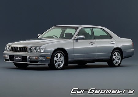 Nissan Cedric & Gloria (Y33) 1995-1999 Body dimensions