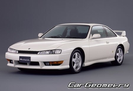 Nissan Silvia (S14) 1993-1998 Body dimensions