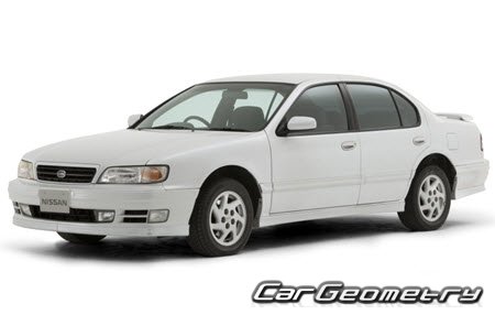 Nissan Cefiro (A32) 1994-2000 Body dimensions