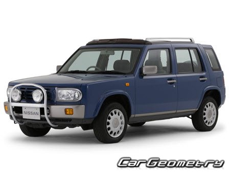 Nissan Rasheen (RFNB14) 1994-2000 Body dimensions