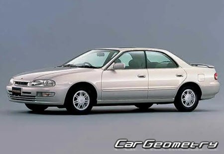 Nissan Presea (R11) 1995-2000 Body dimensions