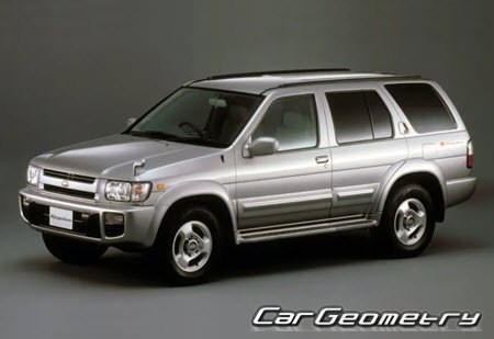 Nissan Terrano & Terrano Regulus (R50) 1996-2002 Body dimensions