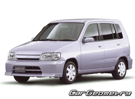 Nissan Cube (Z10) 1998-2002 Body dimensions