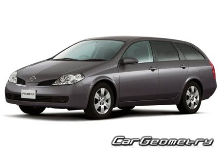 Nissan Primera (P12) 2001-2005 Body dimensions