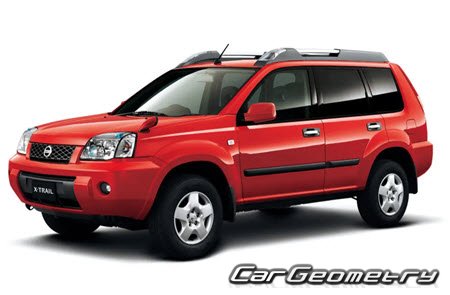 Nissan X-Trail (T30) 2000-2007 Body dimensions