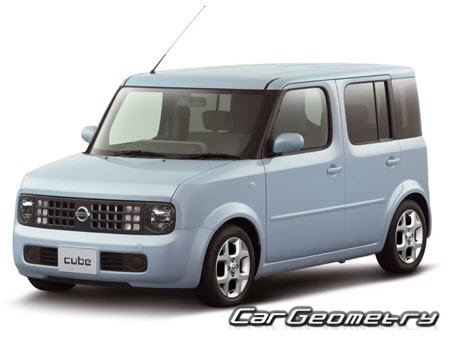 Nissan Cube (Z11) 2002-2008 Body dimensions