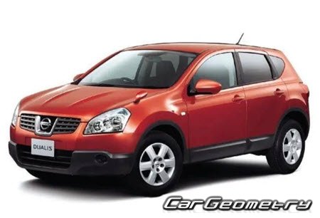 Nissan Dualis (J10) 2007-2014 Body dimensions