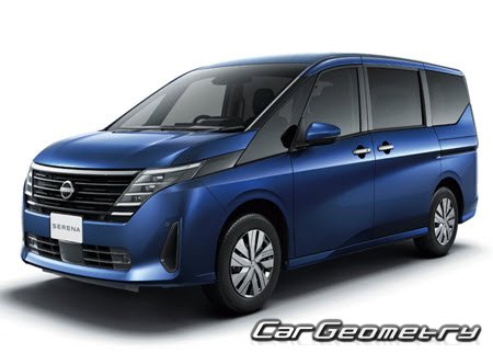 Nissan Serena (C28) 2022–2027 Body dimensions