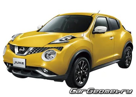 Nissan Juke (F15) 2010-2019 Body dimensions