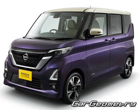 Nissan Roox Highway Star (B4# Series) 2020-2026 Body dimensions