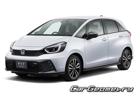 Honda Fit e:HEV (GR) 2020–2025 Body dimensions