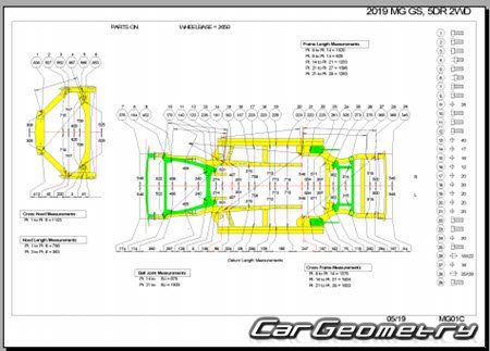MG GS 2015-2019 Body dimensions