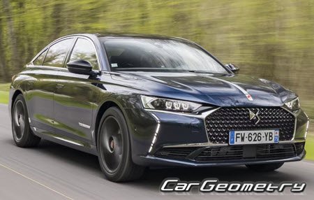 Citroen DS9 (X83) 2021-2024 Body dimensions