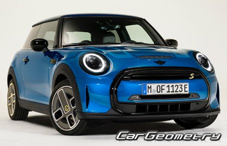 Mini Cooper (F56 BEV) 2020-2024 Body dimensions