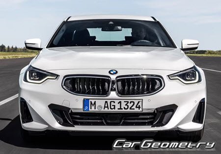 BMW 2 Series Coupe (G42) 2022-2026 Body dimensions