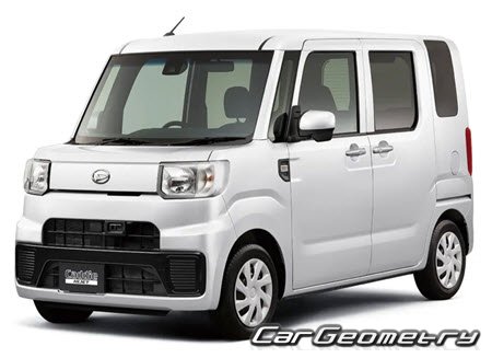 Daihatsu Hijet Caddie (LA700V LA710V) 2016-2021 Body dimensions