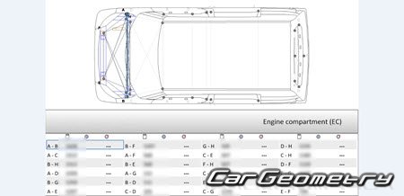 Toyota Tank & Toyota Roomy (M90# M91#) 2016-2020 (RH Japanese market) Body dimensions
