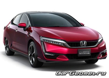 Honda Clarity Fuel Cell (ZC4) 2016-2021 Body dimensions