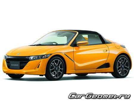Honda S660 (JW5) 2015-2022 Body dimensions
