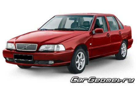 Volvo S70 1997-2000 Body dimensions