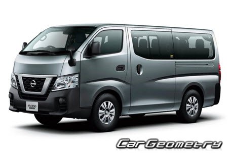 Nissan NV350 Caravan (E26) 2012-2021 Body dimensions