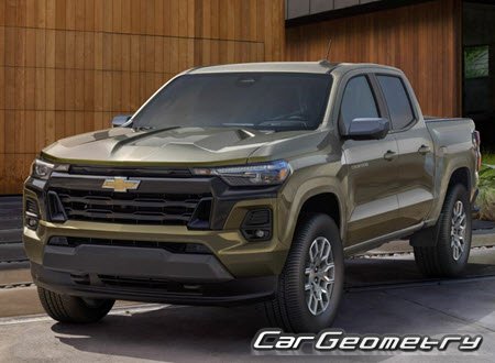 Chevrolet Colorado 2023-2032 Body dimensions