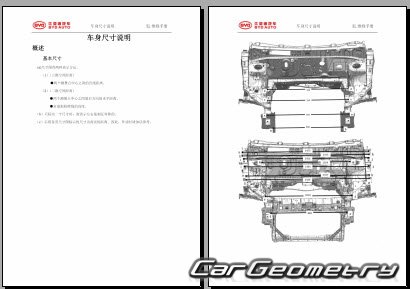 BYD E3 2019–2021 Body dimensions