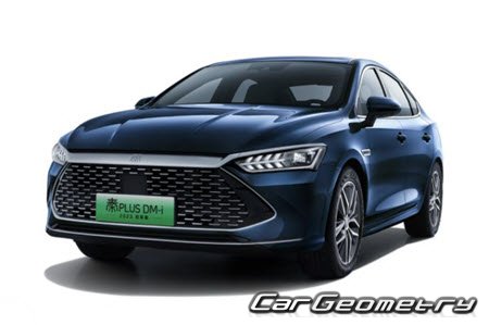 BYD Qin Plus DMi & EV 2021–2024 Body dimensions