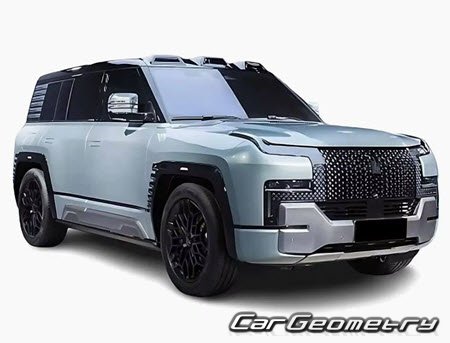 BYD Yangwang U8 PHEV from 2025 Body dimensions