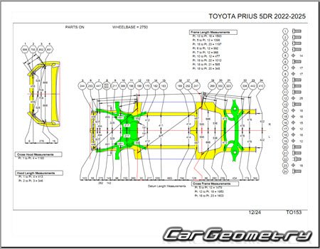 Toyota Prius (MXWH6# ZVW6#) from 2023 Body Repair Manual