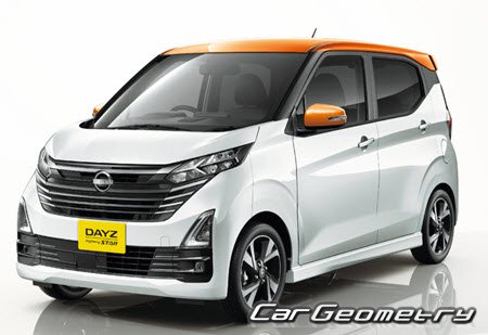 Nissan Dayz Highway Star (B4# Series) 2024-2027 Body dimensions