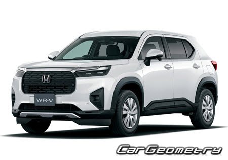 Honda WR-V (DG5) 2023-2028 Body dimensions