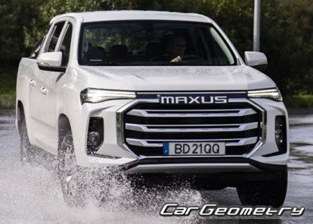 Maxus T90 EV 2023-2027 Body dimensions