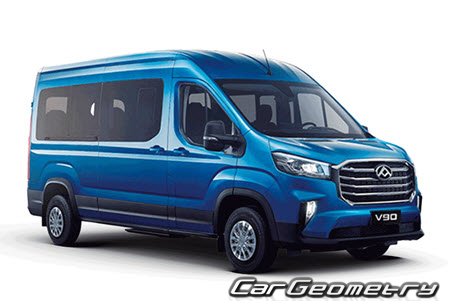 Maxus Deliver 9 (V90) 2023-2028 Body dimensions