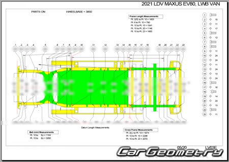 Maxus EV80 2019-2026 Body dimensions