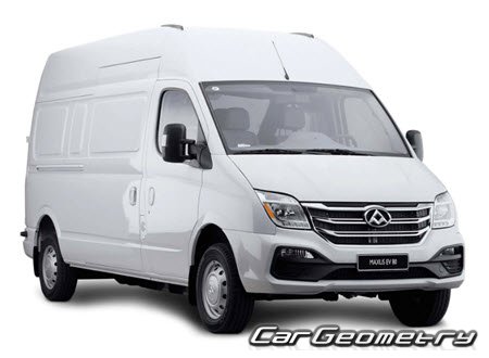Maxus EV80 2019-2026 Body dimensions