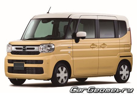 Mazda Flair Wagon (MM54S MM94S) 2023-2028 Body dimensions