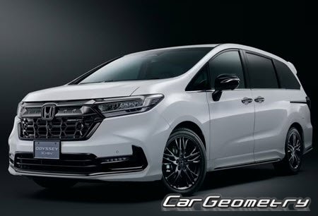 Honda Odyssey e:Hev (RC4 RC5) 2020-2025 Body dimensions